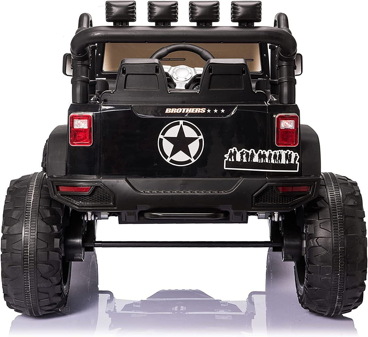 2 Seater Electric Kids Ride On Truck Car with Parent Remote Control and LED Lights - 24V 2x200W