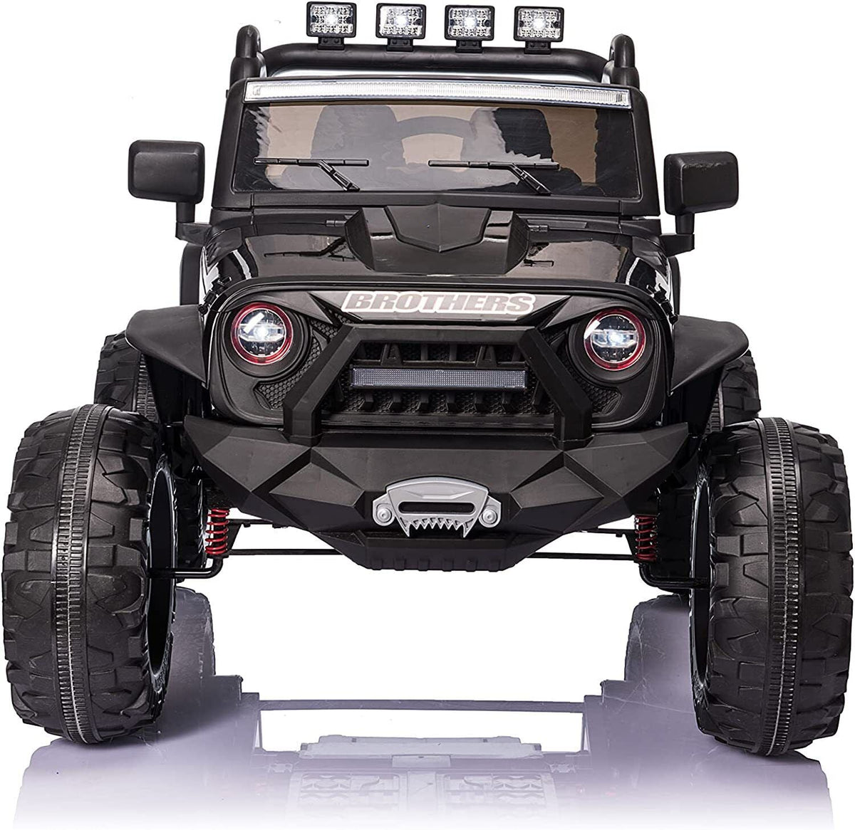 2 Seater Electric Kids Ride On Truck Car with Parent Remote Control and LED Lights - 24V 2x200W