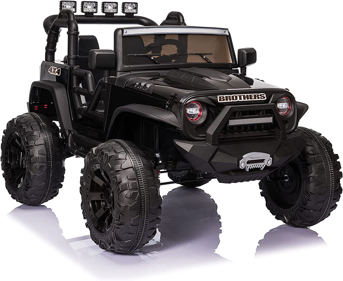 2 Seater Electric Kids Ride On Truck Car with Parent Remote Control and LED Lights - 24V 2x200W