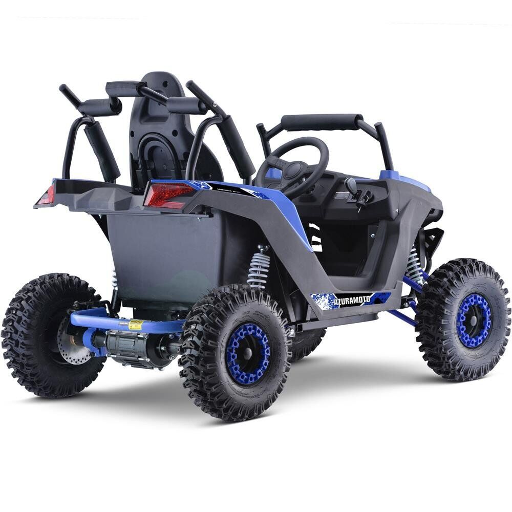 MotoTec Raider Children's UTV 48v 1200w Full Suspension Blue