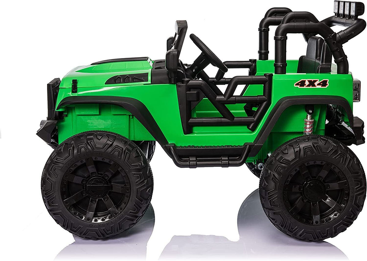 2 Seater Electric Kids Ride On Truck Car with Parent Remote Control and LED Lights - 24V 2x200W