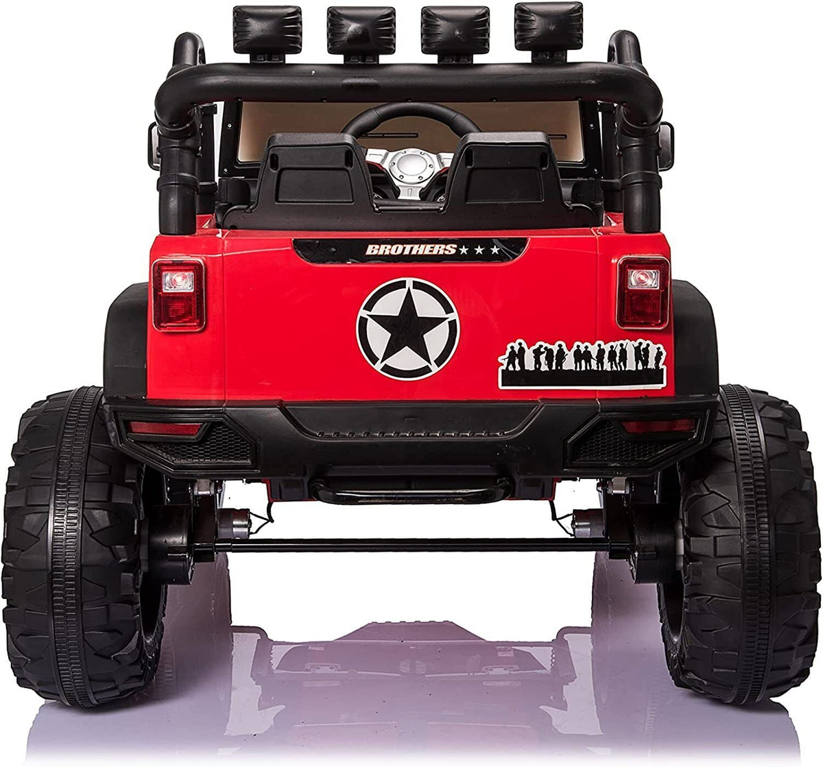 2 Seater Electric Kids Ride On Truck Car with Parent Remote Control and LED Lights - 24V 2x200W