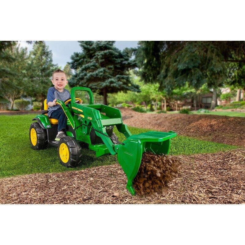 Peg Perego 12V John Deere Ground Loader Electric Ride-On Vehicle