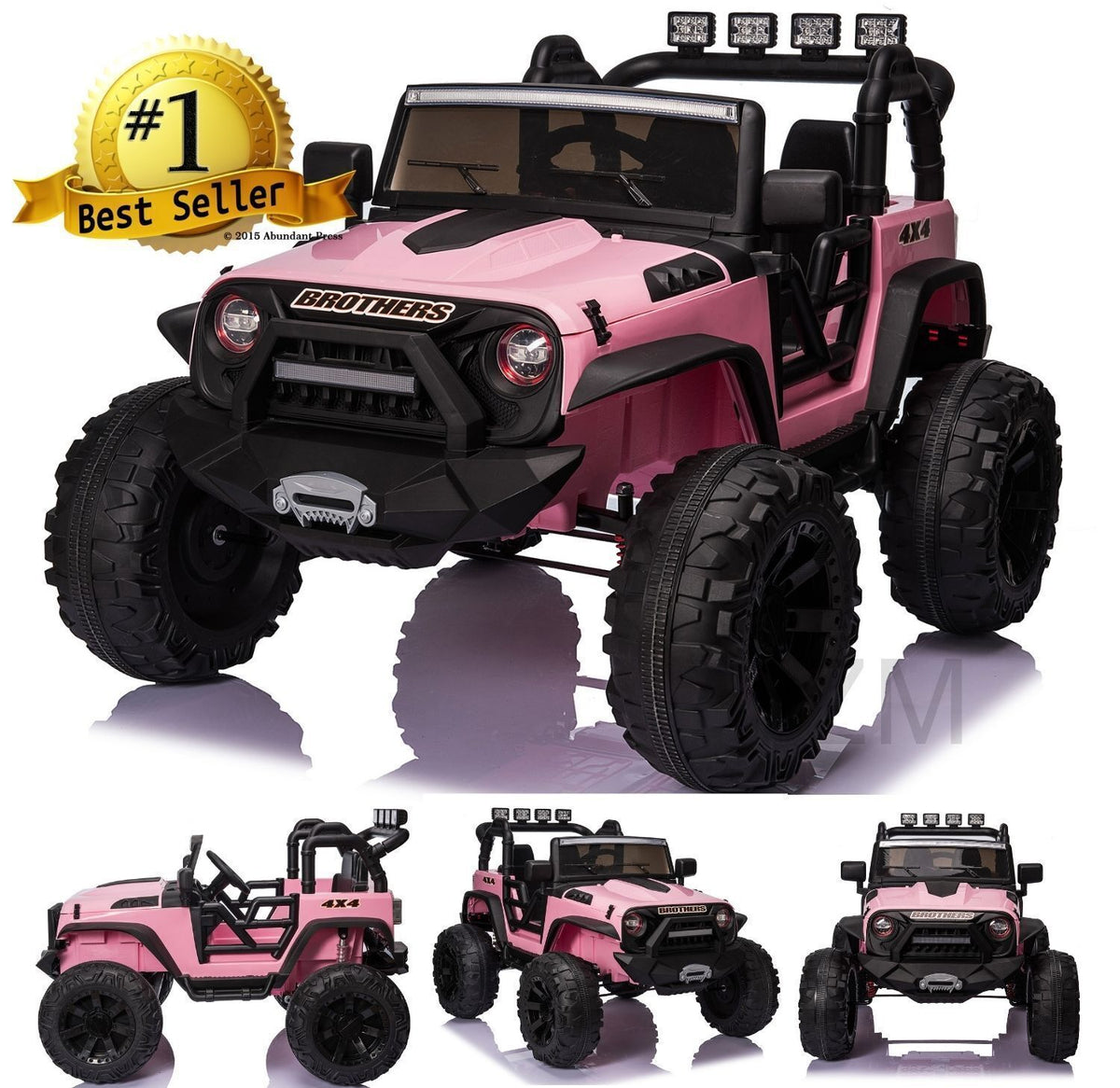 Electric 24V Battery Kids Ride On Car Toy Truck with USB, Bluetooth, and Remote Control Features