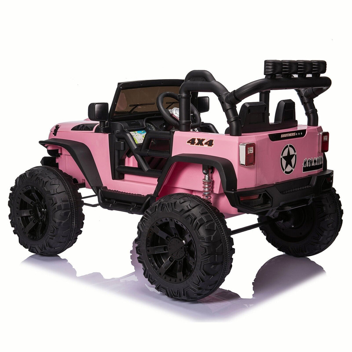 Electric 24V Battery Kids Ride On Car Toy Truck with USB, Bluetooth, and Remote Control Features