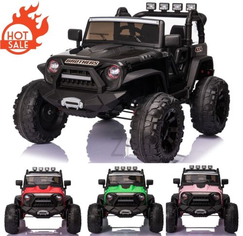 Electric 24V Battery Kids Ride On Car Toy Truck with USB, Bluetooth, and Remote Control Features