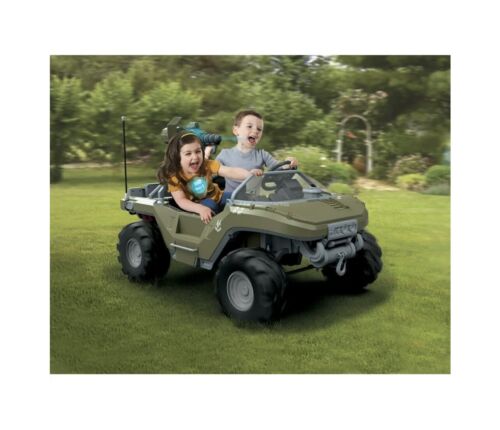 Microsoft Halo Warthog Ride-On Toy with Laser Tag Blaster and Vest - 24V