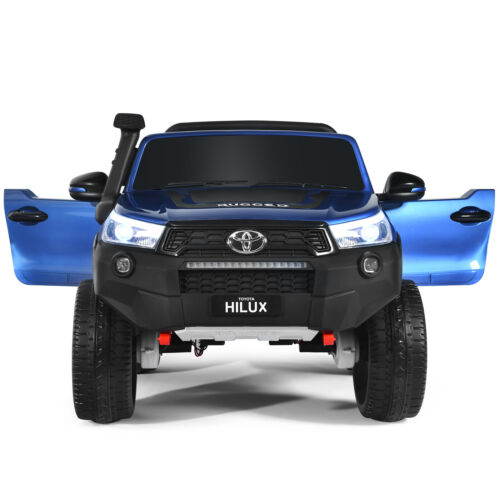 2-Seater Licensed Toyota Hilux Ride On Truck Car with Remote Control - Blue