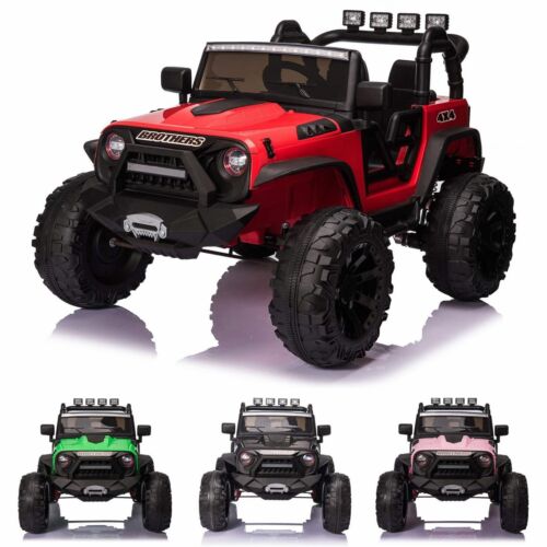 2 Seater Electric Kids Ride On Truck Car with Parent Remote Control and LED Lights - 24V 2x200W