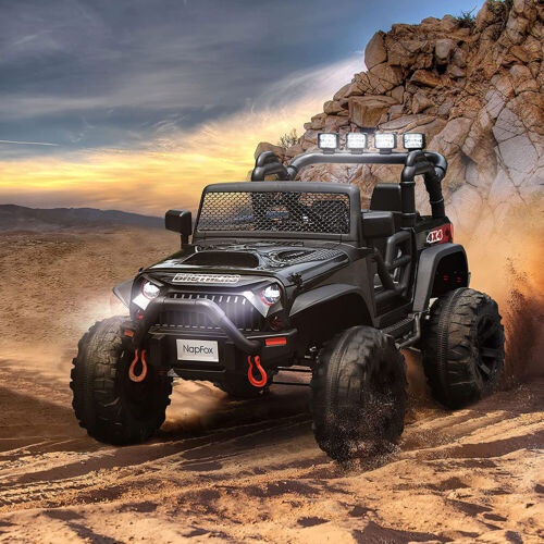 12V Electric Ride-On Truck for Kids with Remote Control - 48.4 Battery-Powered Wheels