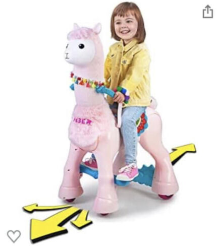 Feber My Lovely Llama 12V Powered Ride-On with Exciting Accessories for Kids