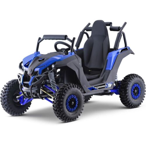 MotoTec Raider Children's UTV 48v 1200w Full Suspension Blue