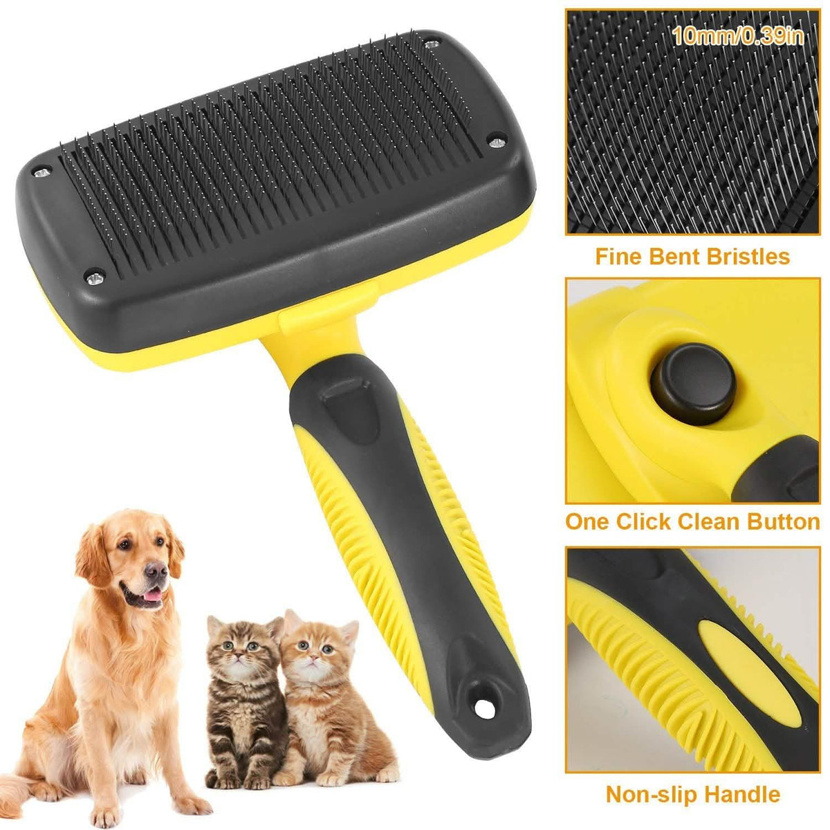 Self Cleaning Slicker Brush Pets