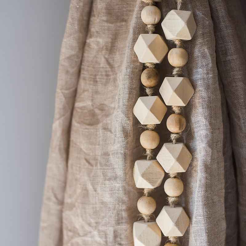 Solid Wood Handmade Rustic Curtain Tiebacks