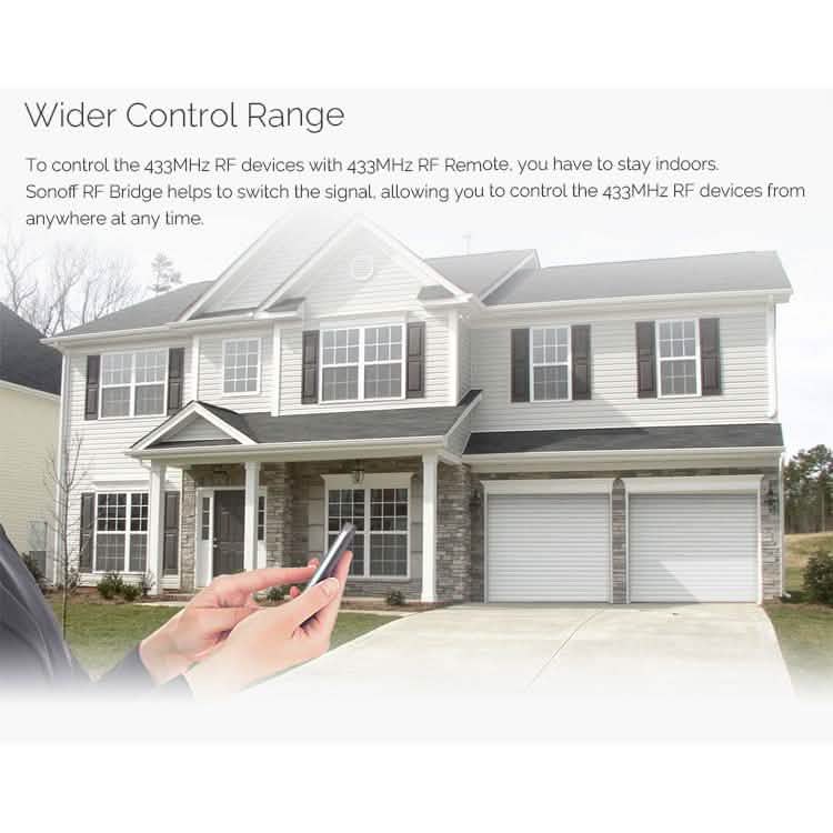 SONOFF® RF Bridge WIFI 433 MHz Replacement Smart Home Automation Universal Switch