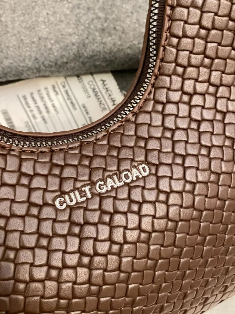 Texture PU Leather Shoulder Bag
