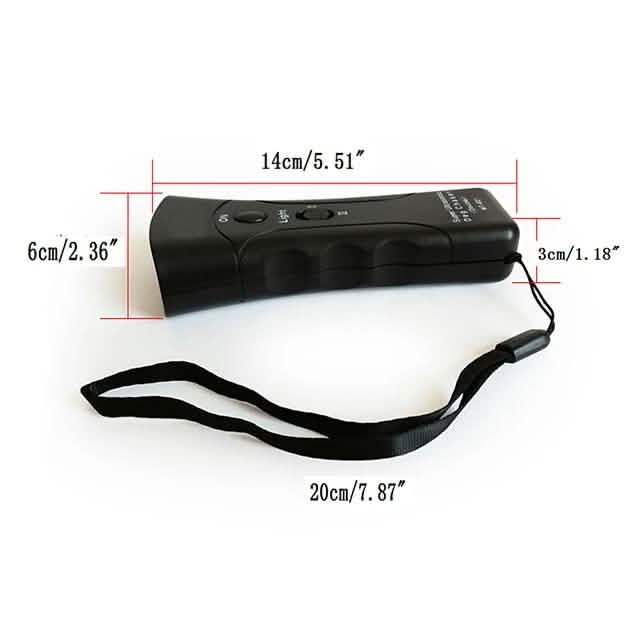 Ultrasonic Aggressive Animal Attacks Repeller Flashlight