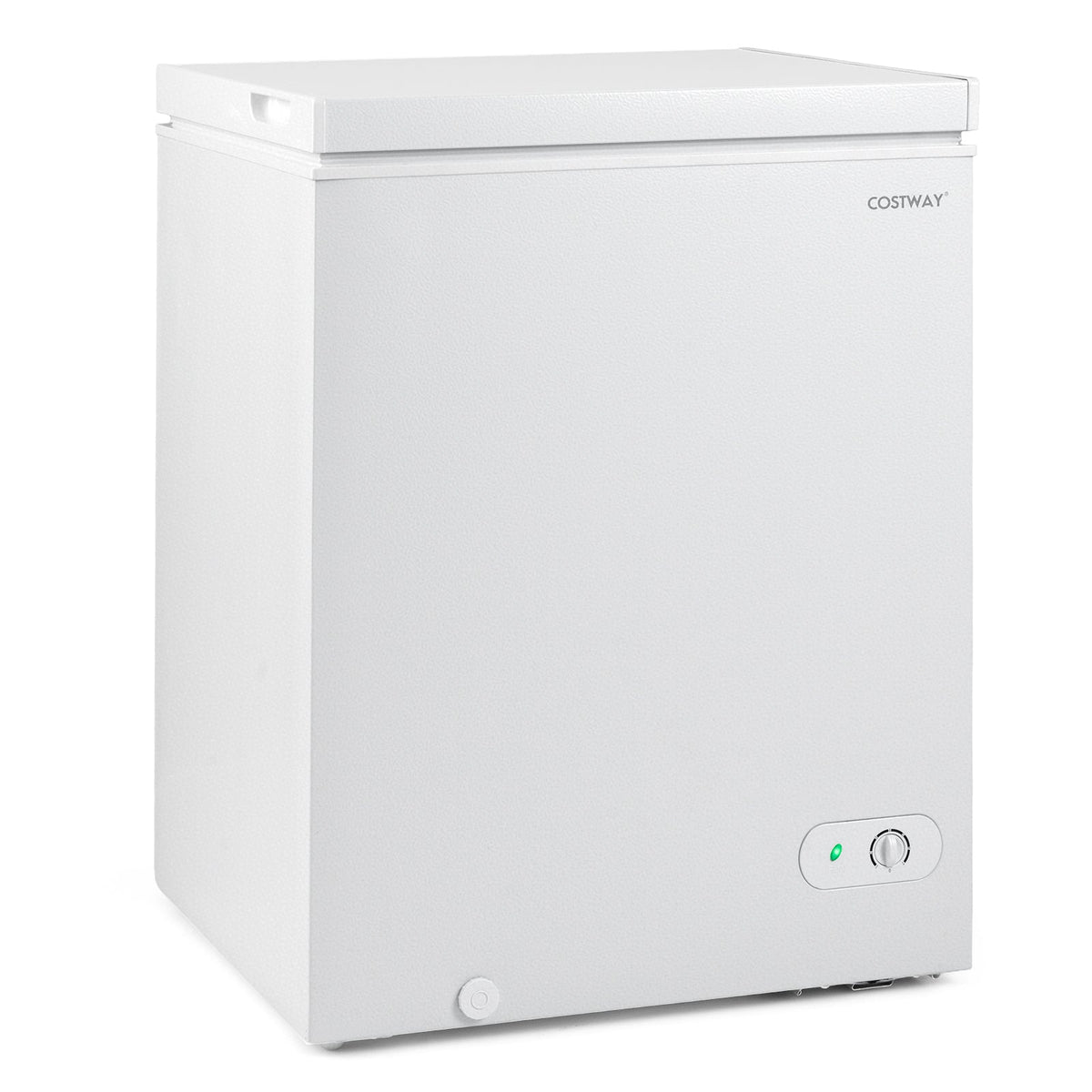 141 L/5 Cu.Ft Compact Chest Freezer with 7-Gear Adjustable Temperature-White