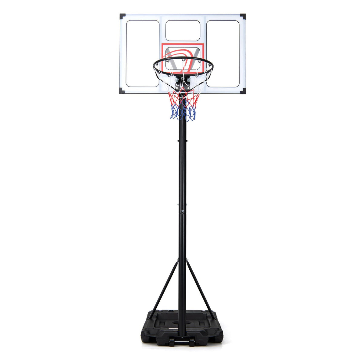 Portable Basketball Hoop Adjustable 4.1-10 Feet with Base