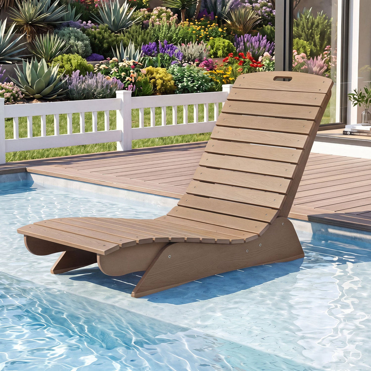 In-Pool Lounge Chair with Contoured Ergonomic Design DirectDeals