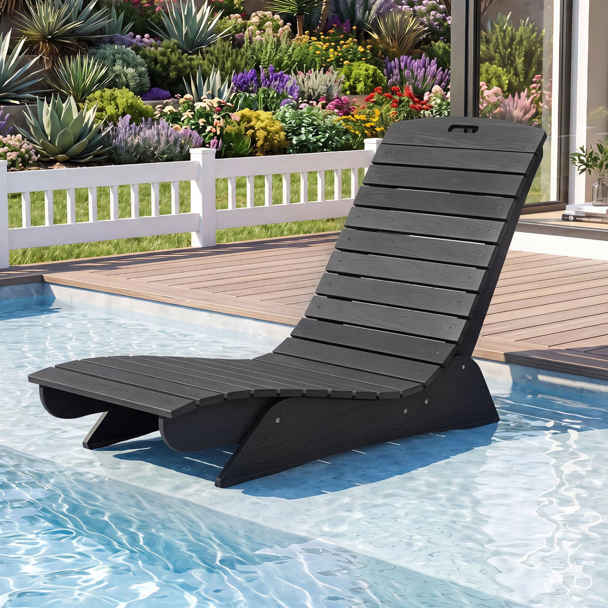 In-Pool Lounge Chair with Contoured Ergonomic Design DirectDeals