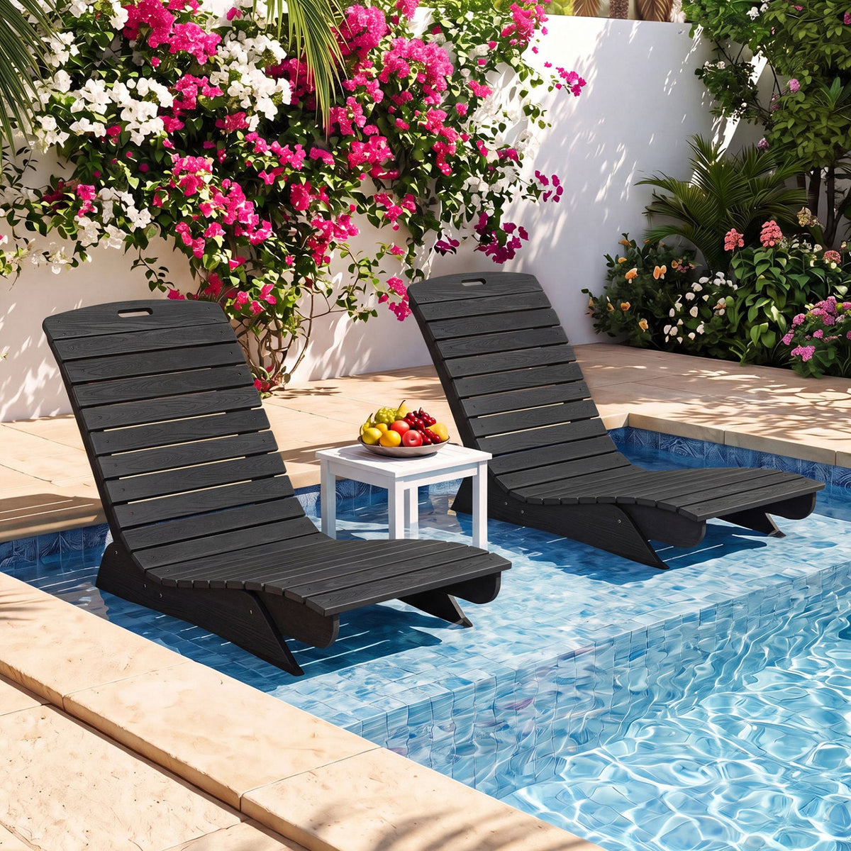 In-Pool Lounge Chair with Contoured Ergonomic Design DirectDeals