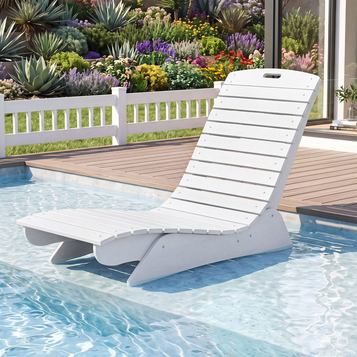 In-Pool Lounge Chair with Contoured Ergonomic Design DirectDeals