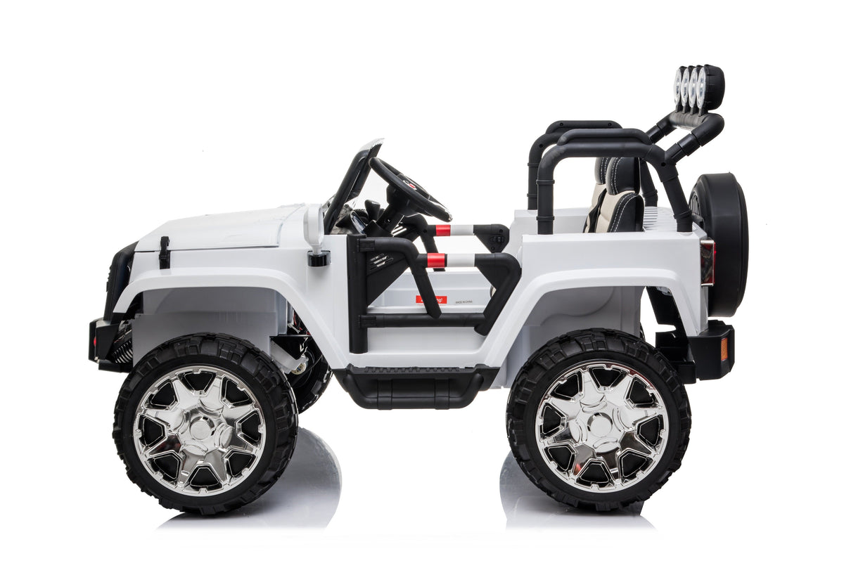 Ride On Car Kids Jeep Style 4x4 W/Rubber Tires 24 Volt